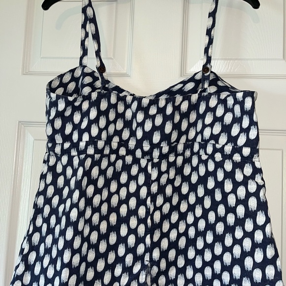 Patagonia cute tank  blue white adjustable straps top size 10 - Picture 2 of 6